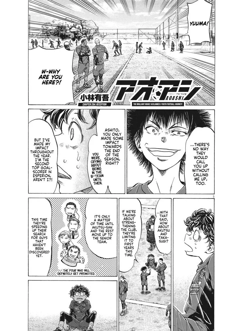 Ao Ashi Chapter 284 page 5