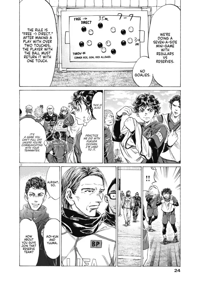 Ao Ashi Chapter 285 page 12