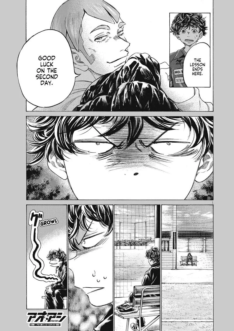 Ao Ashi Chapter 291 page 1