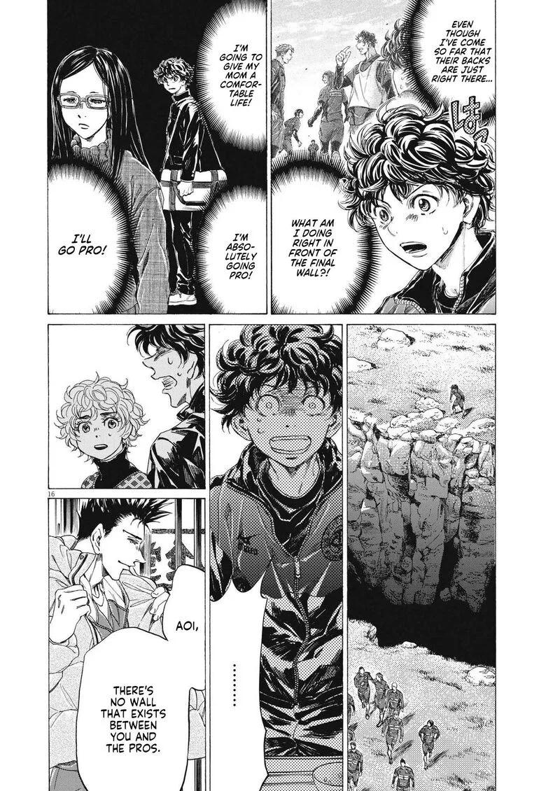 Ao Ashi Chapter 291 page 16