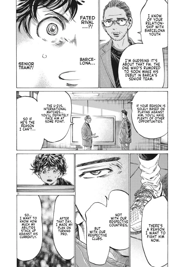 Ao Ashi Chapter 310 page 16
