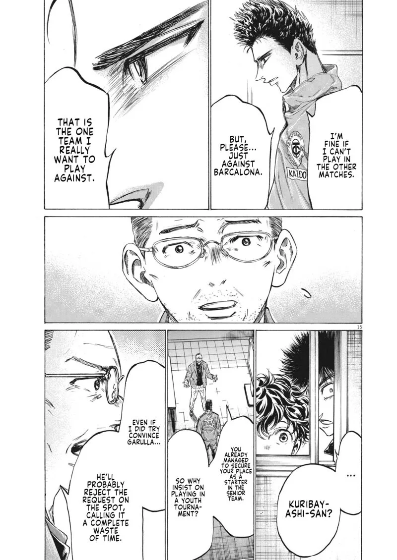Ao Ashi Chapter 310 page 15