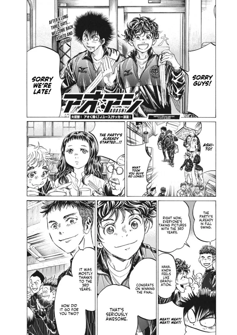 Ao Ashi Chapter 311 page 3