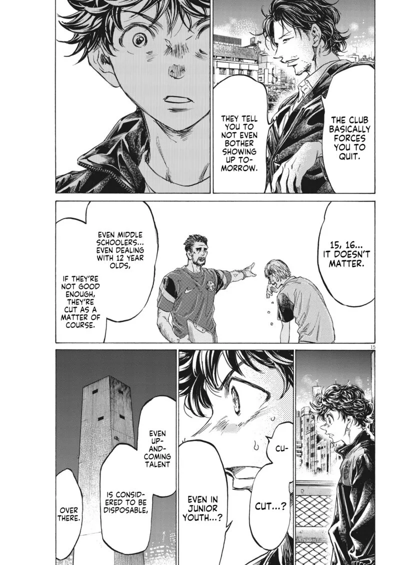 Ao Ashi Chapter 312 page 15