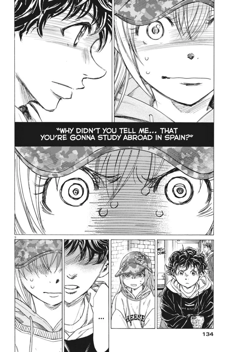 Ao Ashi Chapter 321 page 9