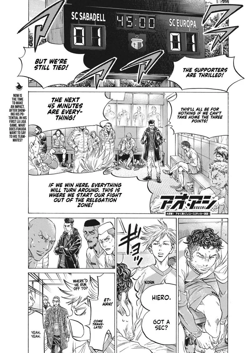 Ao Ashi Chapter 324 page 1