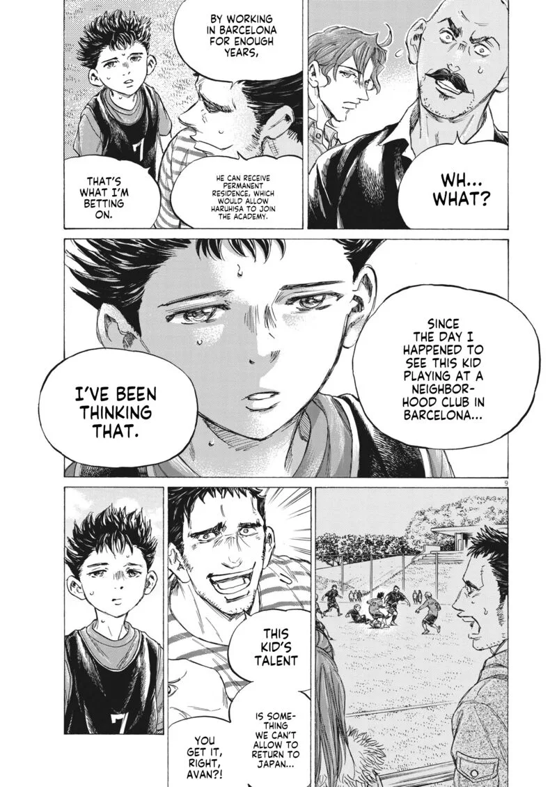 Ao Ashi Chapter 330 page 9
