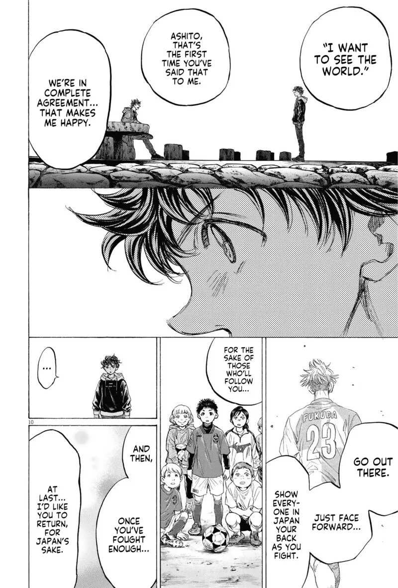 Ao Ashi Chapter 337 page 10