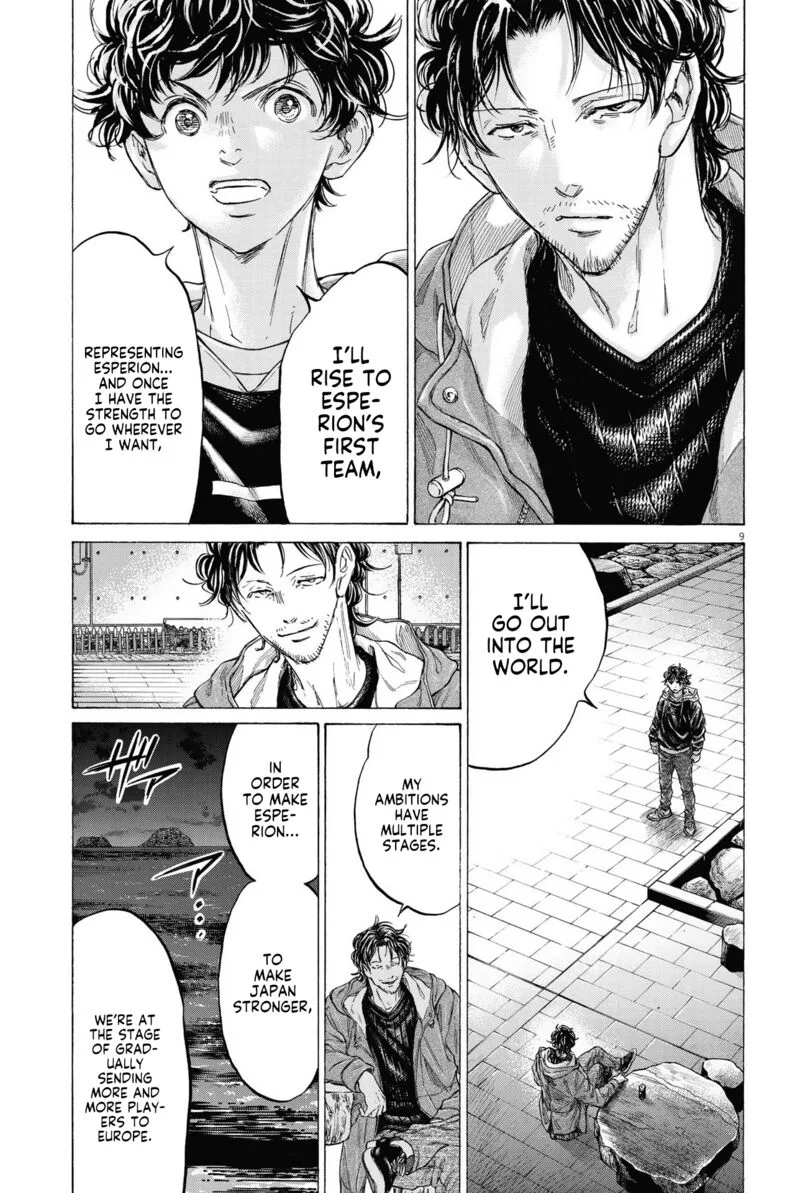 Ao Ashi Chapter 337 page 9