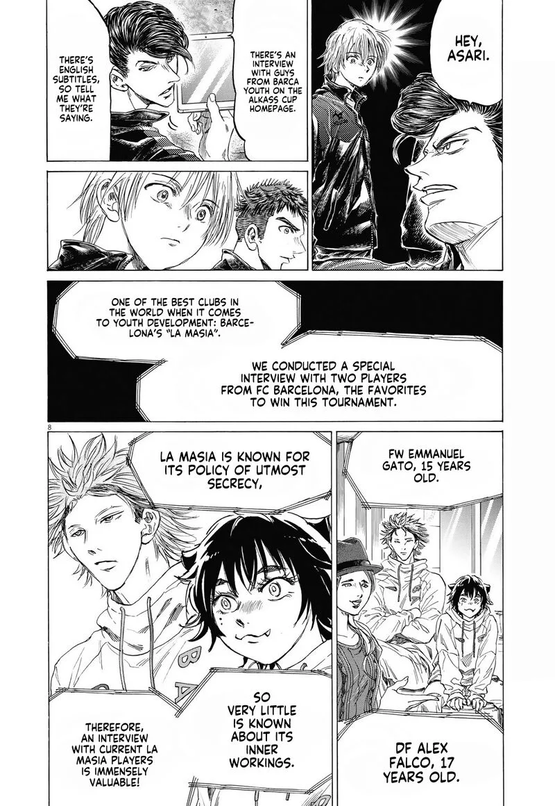 Ao Ashi Chapter 340 page 8