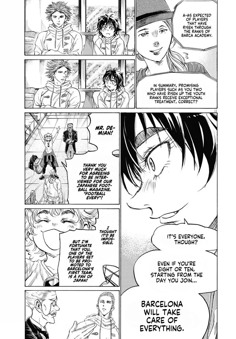 Ao Ashi Chapter 340 page 11