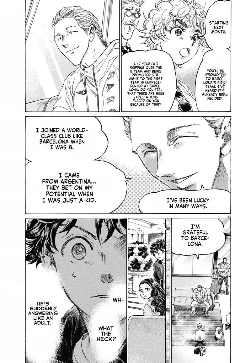 Ao Ashi Chapter 340 page 15