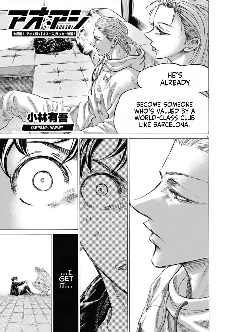 Ao Ashi Chapter 342 page 5