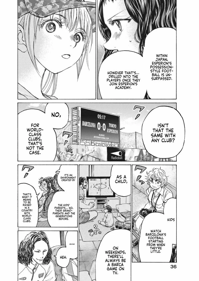 Ao Ashi Chapter 349 page 8