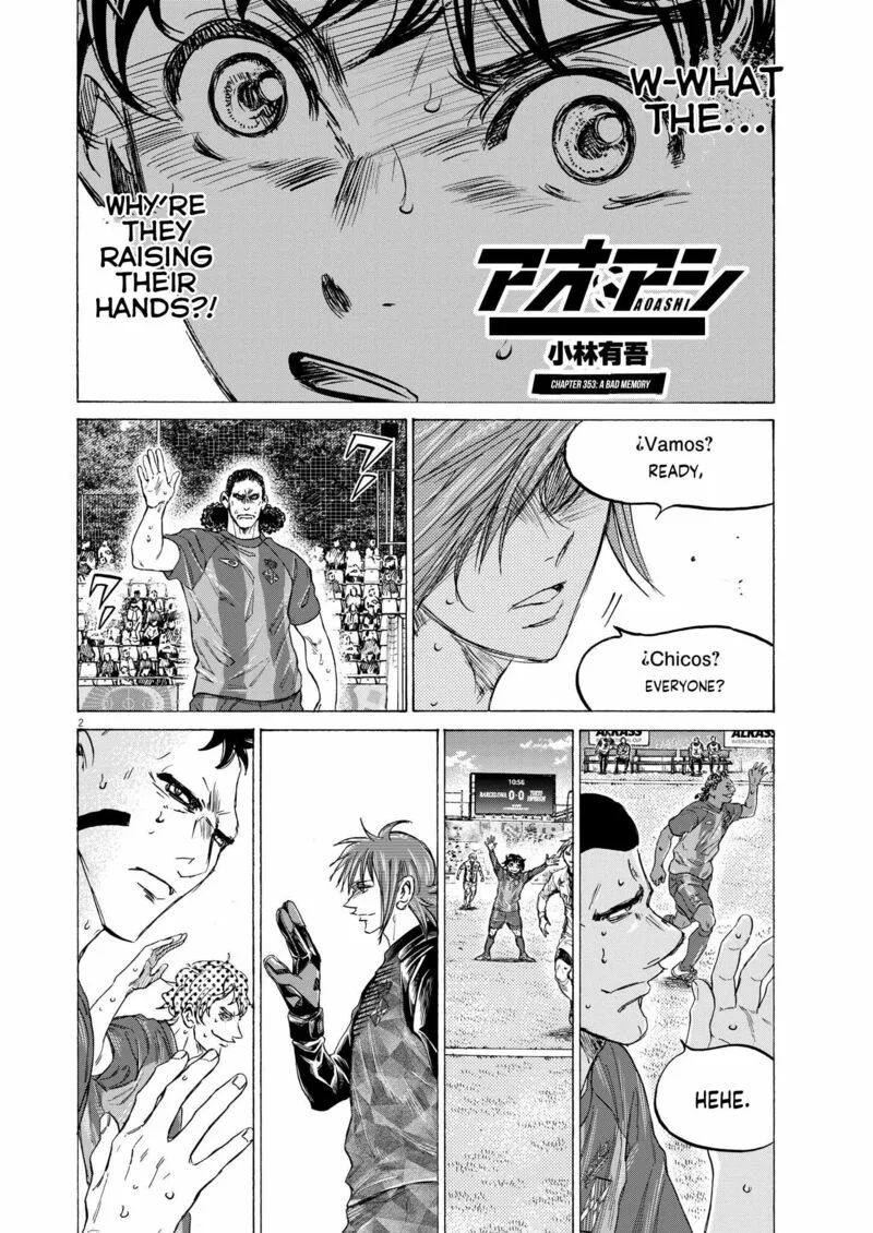 Ao Ashi Chapter 353 page 2