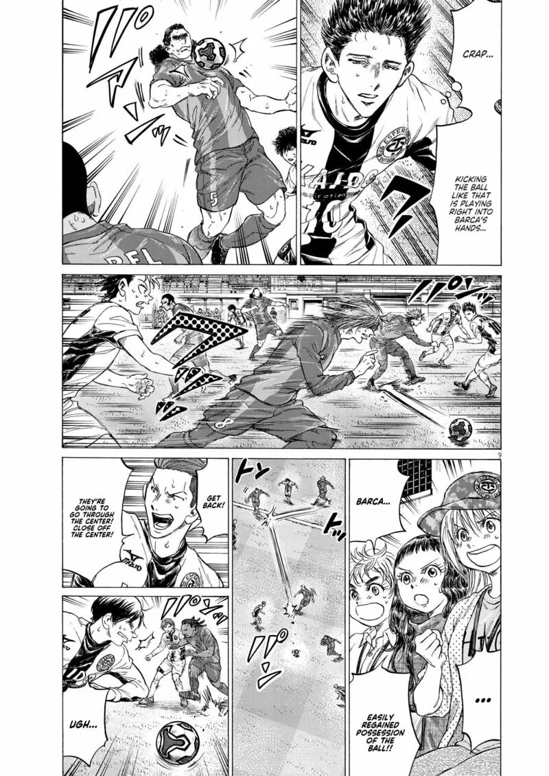 Ao Ashi Chapter 354 page 9