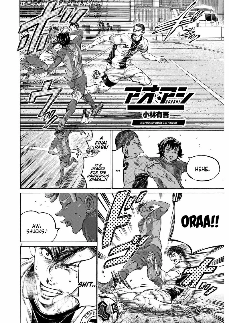 Ao Ashi Chapter 355 page 2