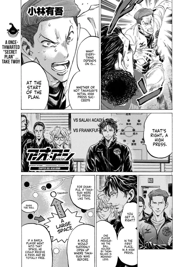Ao Ashi Chapter 365 page 2