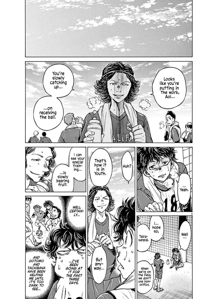 Ao Ashi Chapter 37 page 9
