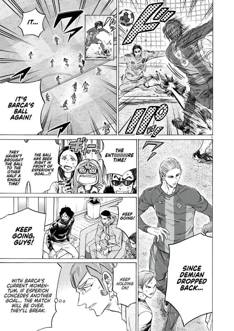 Ao Ashi Chapter 385 page 10