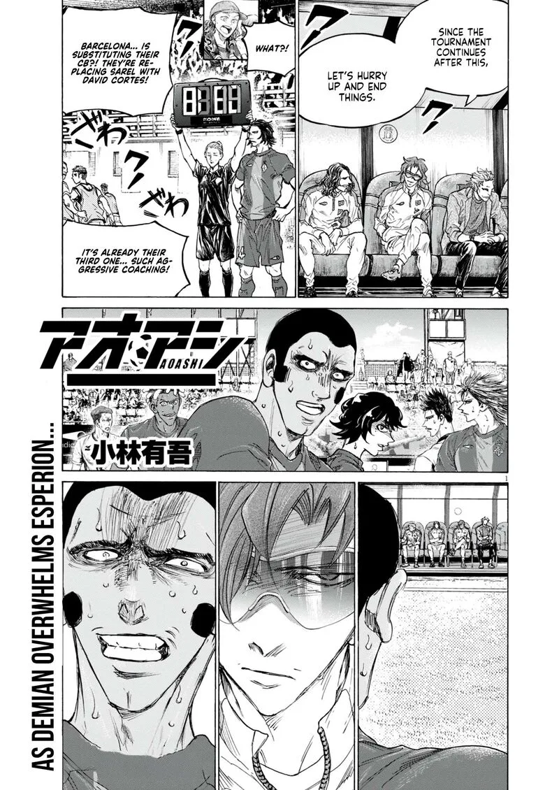 Ao Ashi Chapter 385 page 2