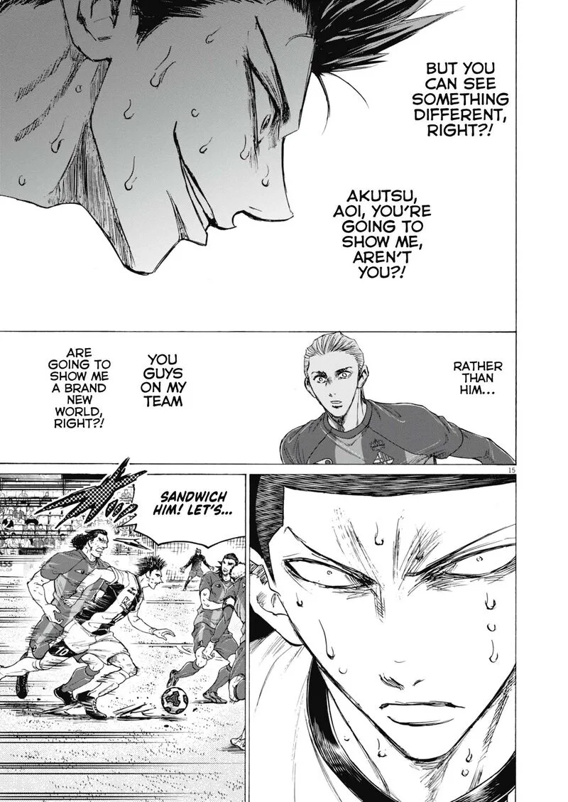 Ao Ashi Chapter 395 page 16