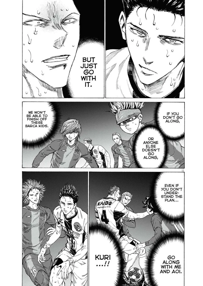 Ao Ashi Chapter 395 page 12