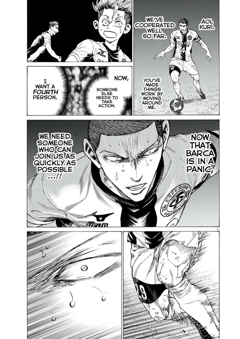Ao Ashi Chapter 396 page 17