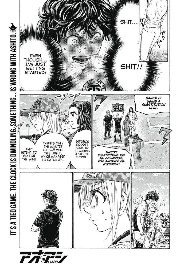 Ao Ashi Chapter 400 page 3