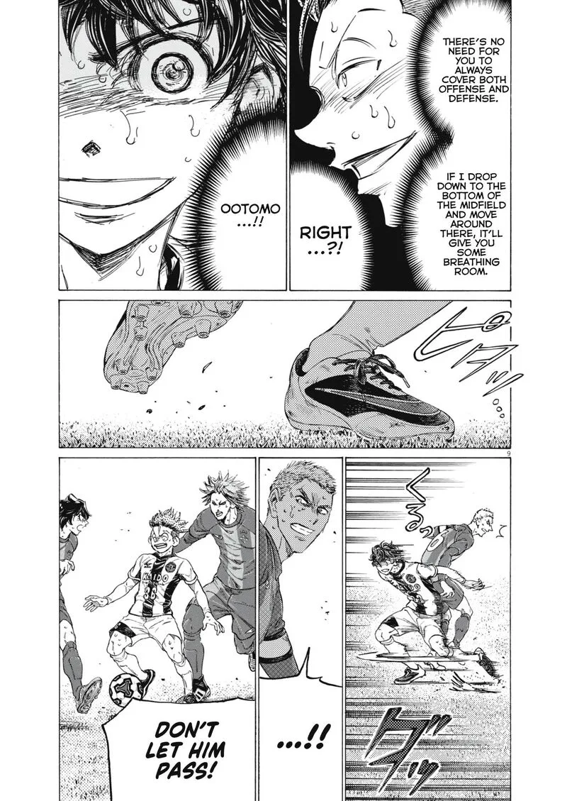 Ao Ashi Chapter 402 page 10