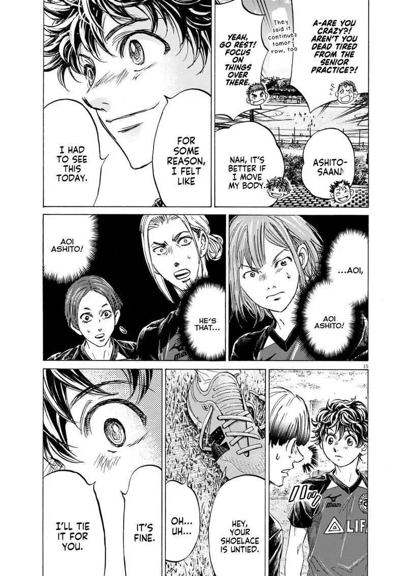 Ao Ashi Chapter 410 page 18