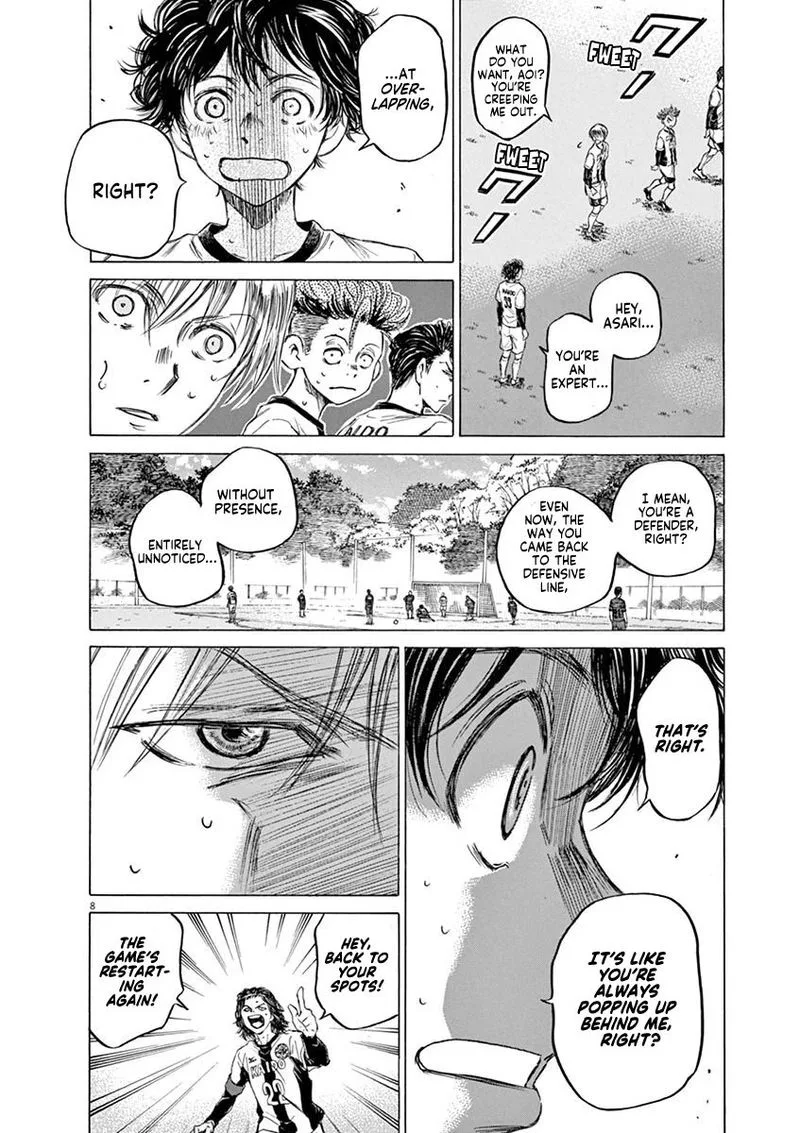 Ao Ashi Chapter 49 page 8