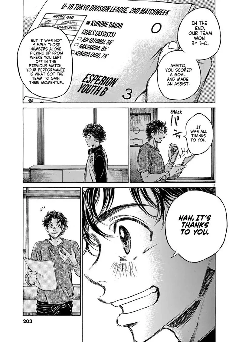 Ao Ashi Chapter 61 page 17