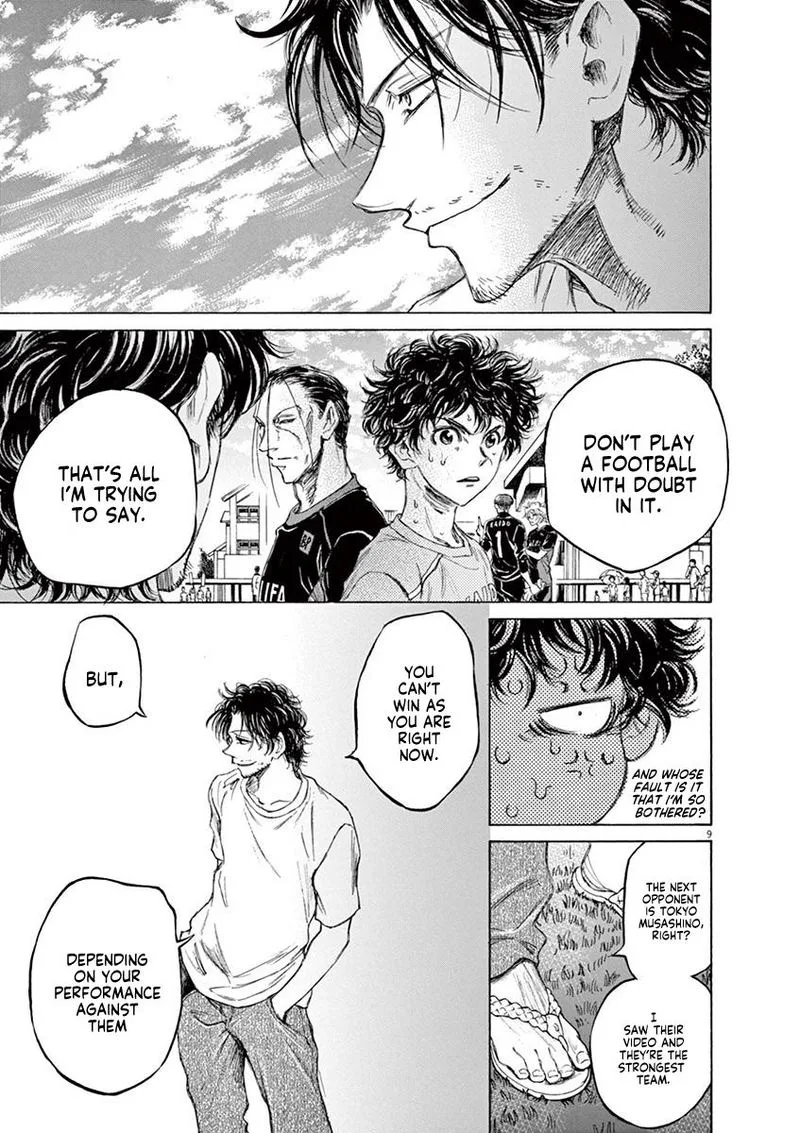 Ao Ashi Chapter 83 page 9