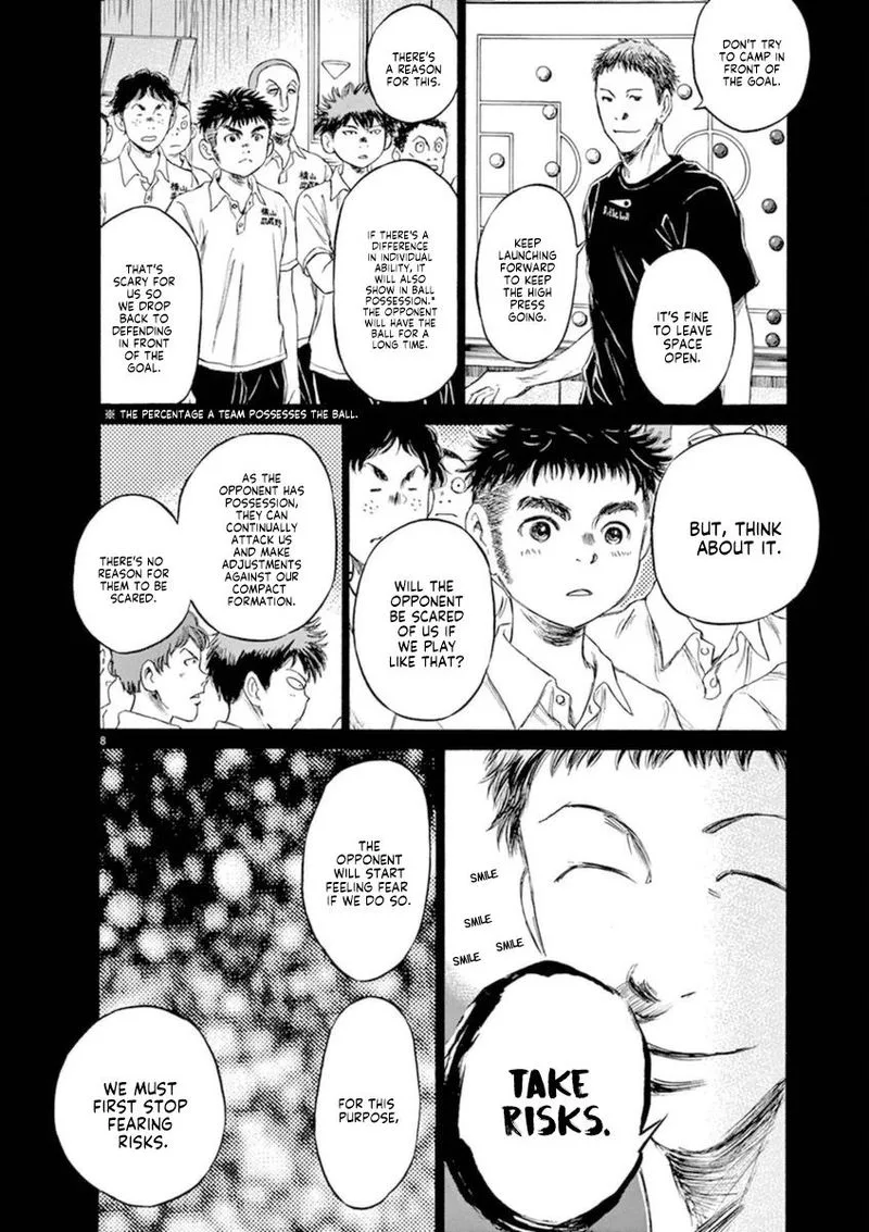 Ao Ashi Chapter 85 page 8