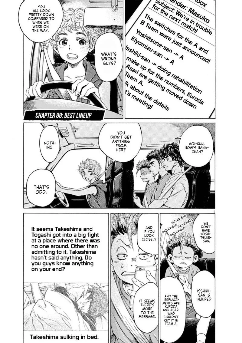 Ao Ashi Chapter 88 page 1