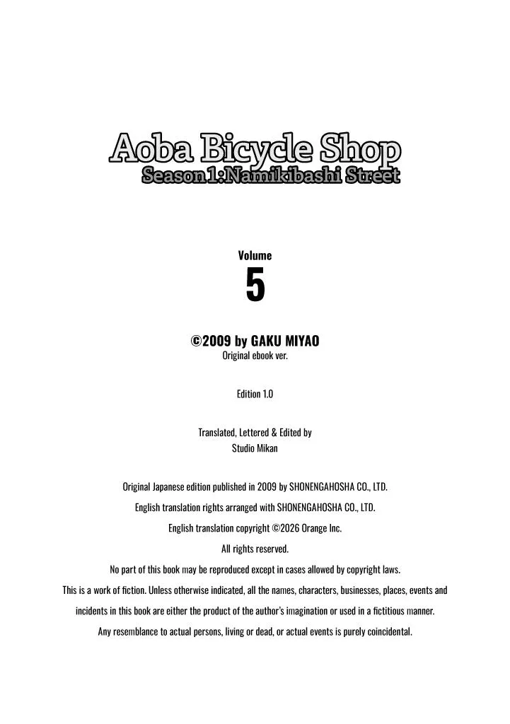 Aoba Bicycle Shop Season 1: Namikibashi Street Chapter 5 page 175