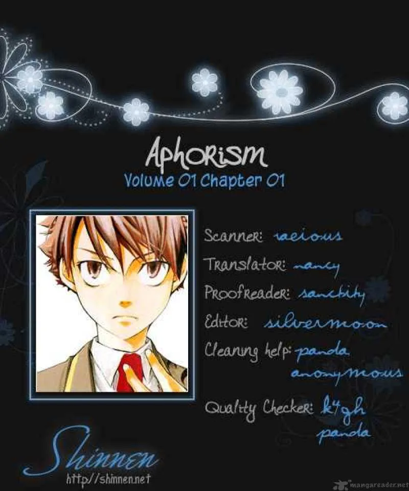 Aphorism Chapter 1 page 1