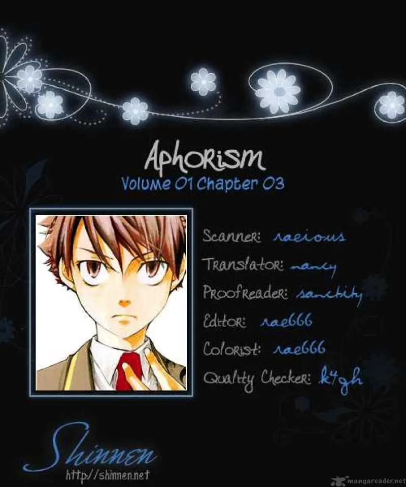 Aphorism Chapter 3 page 1