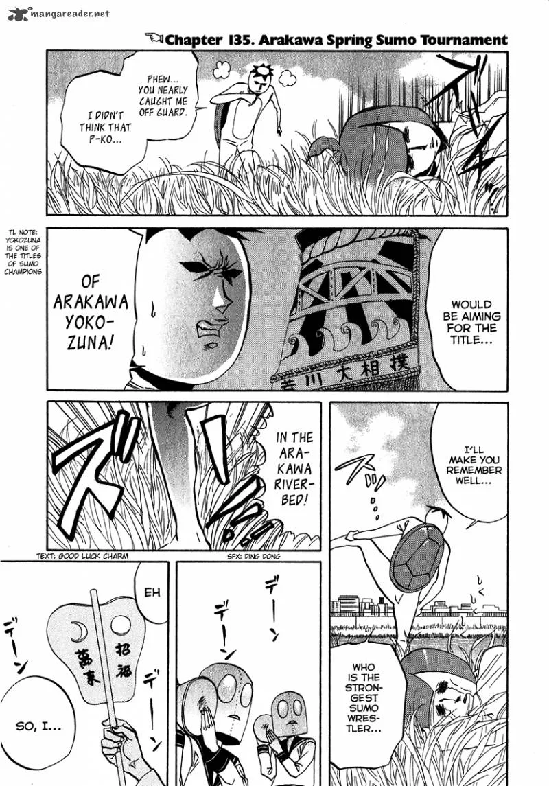 Arakawa Under the Bridge Chapter 135 page 3