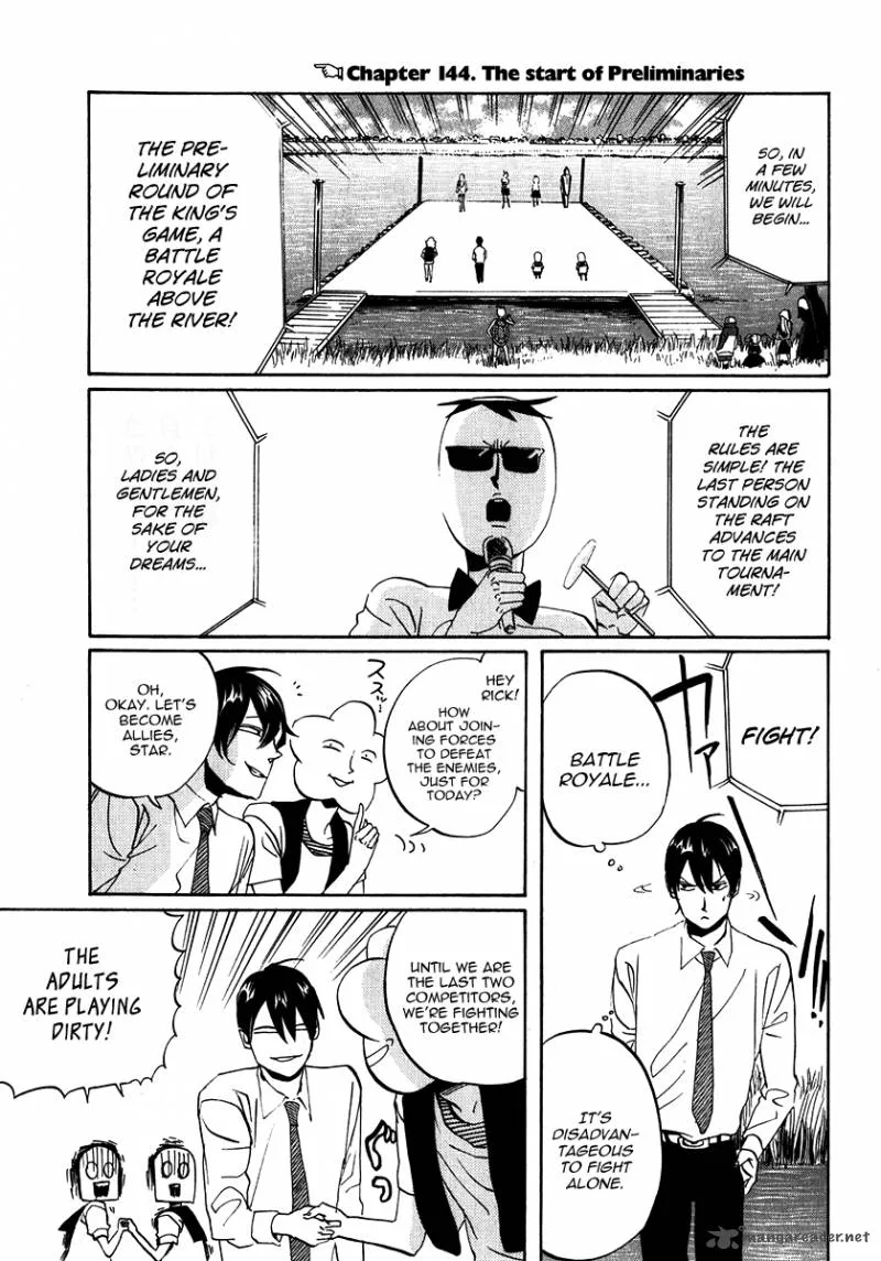 Arakawa Under the Bridge Chapter 144 page 1