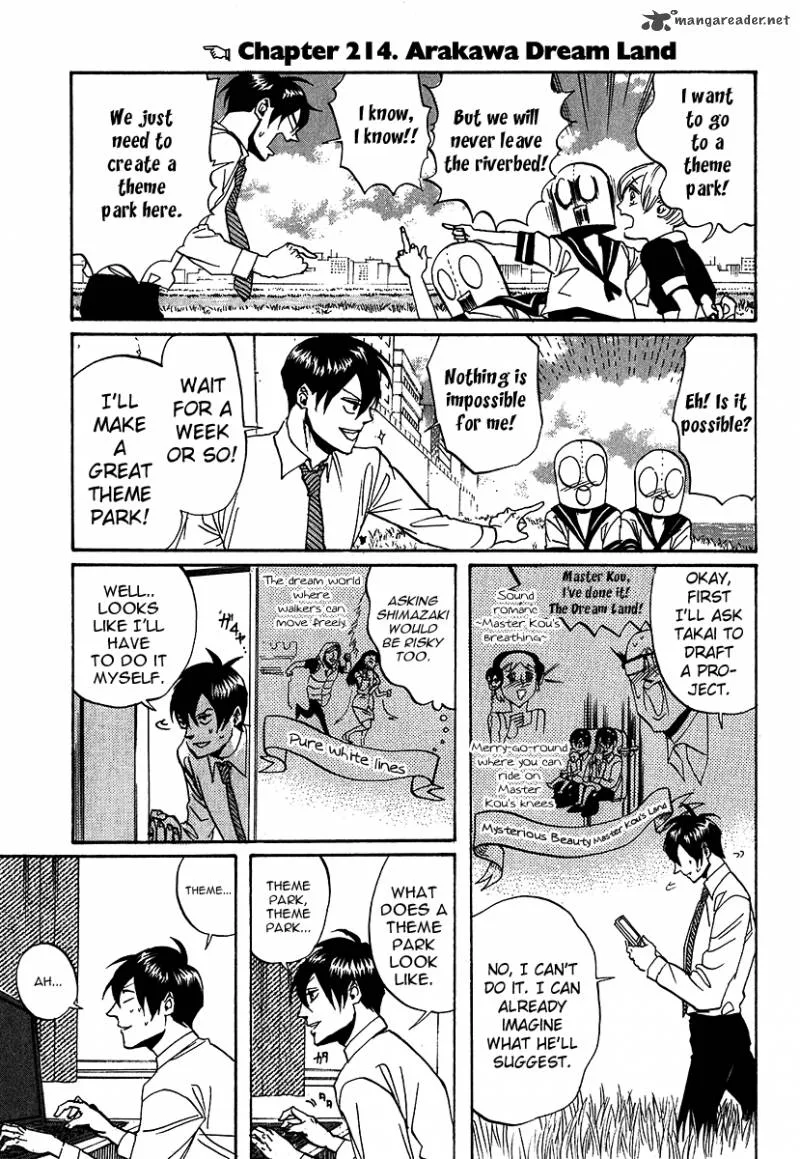 Arakawa Under the Bridge Chapter 214 page 3