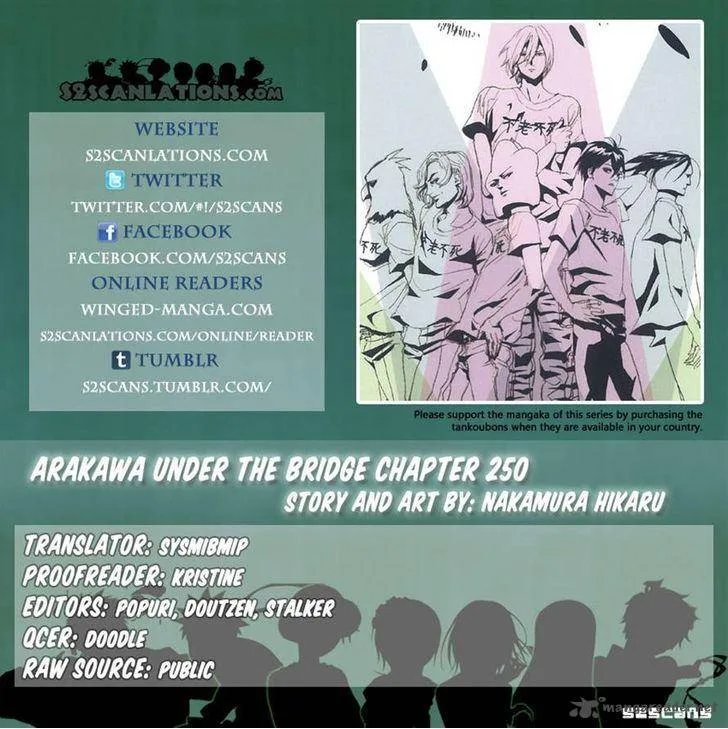 Arakawa Under the Bridge Chapter 250 page 7