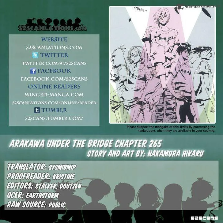 Arakawa Under the Bridge Chapter 265 page 1