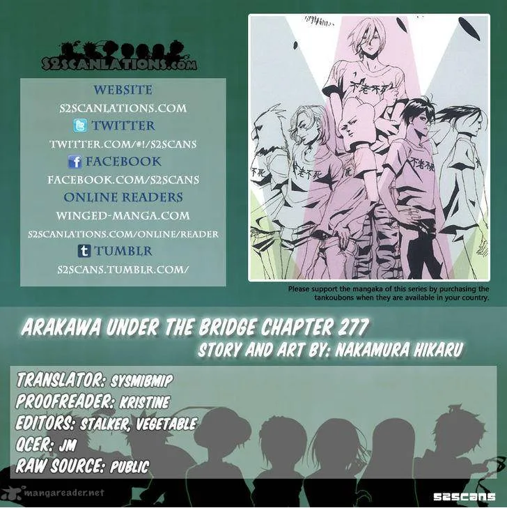 Arakawa Under the Bridge Chapter 277 page 1