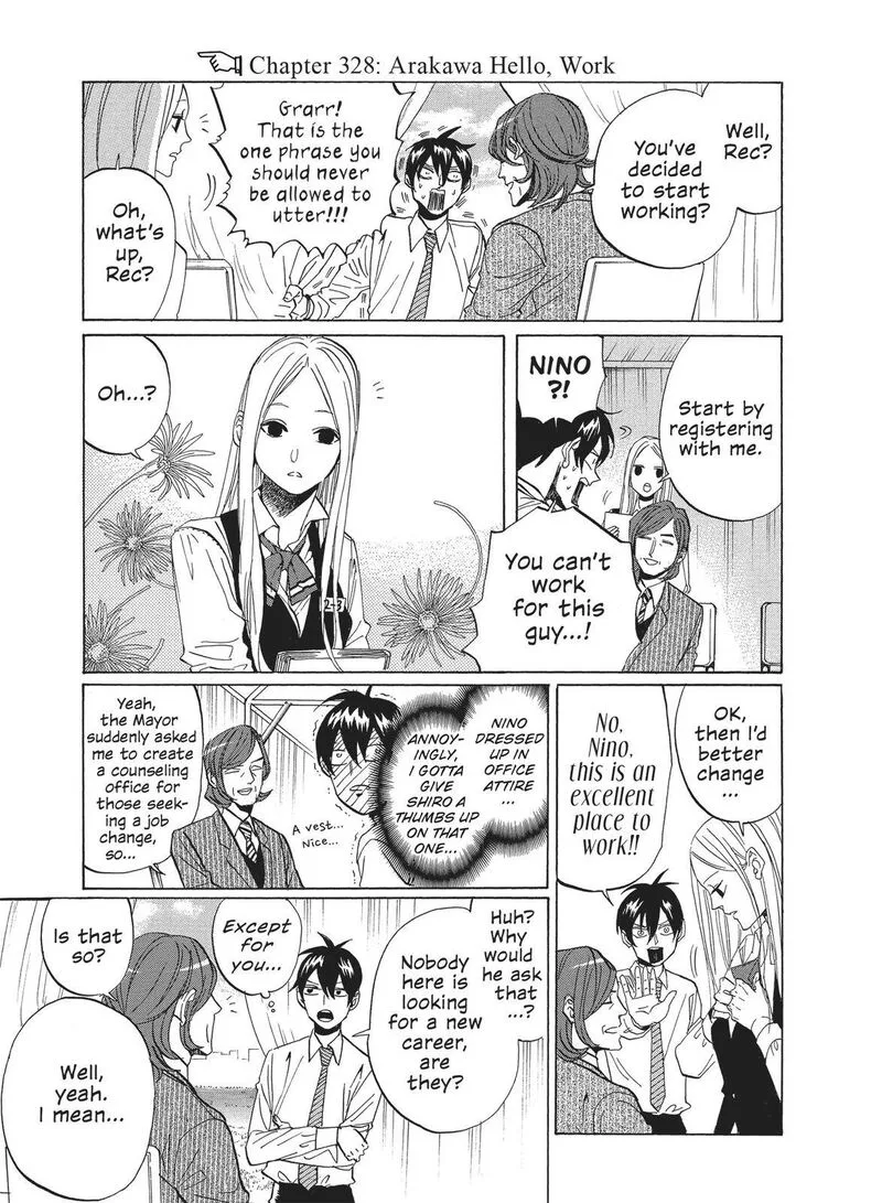 Arakawa Under the Bridge Chapter 328 page 3