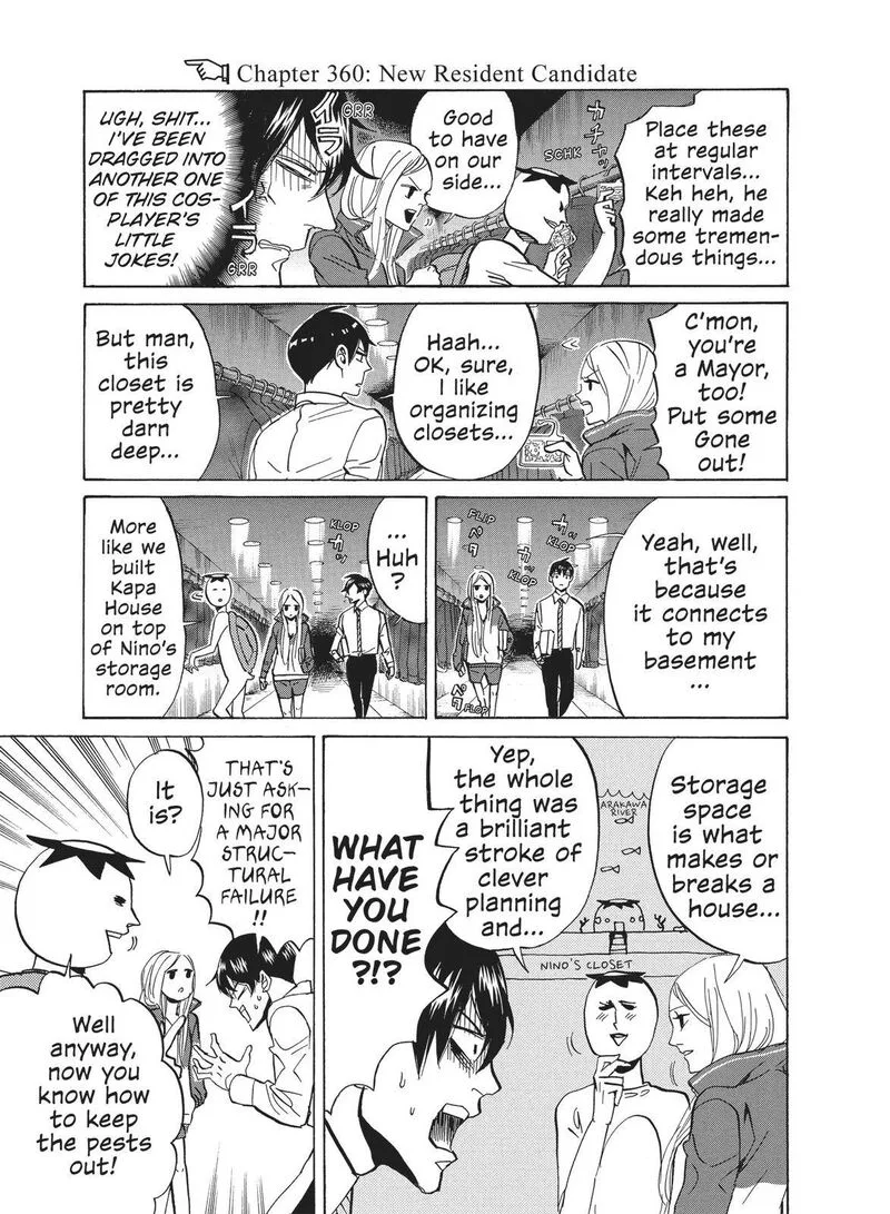 Arakawa Under the Bridge Chapter 360 page 3