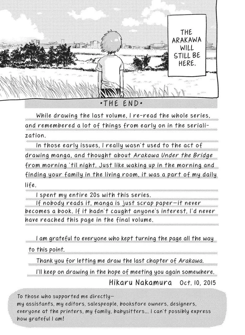 Arakawa Under the Bridge Chapter 401.5 page 10
