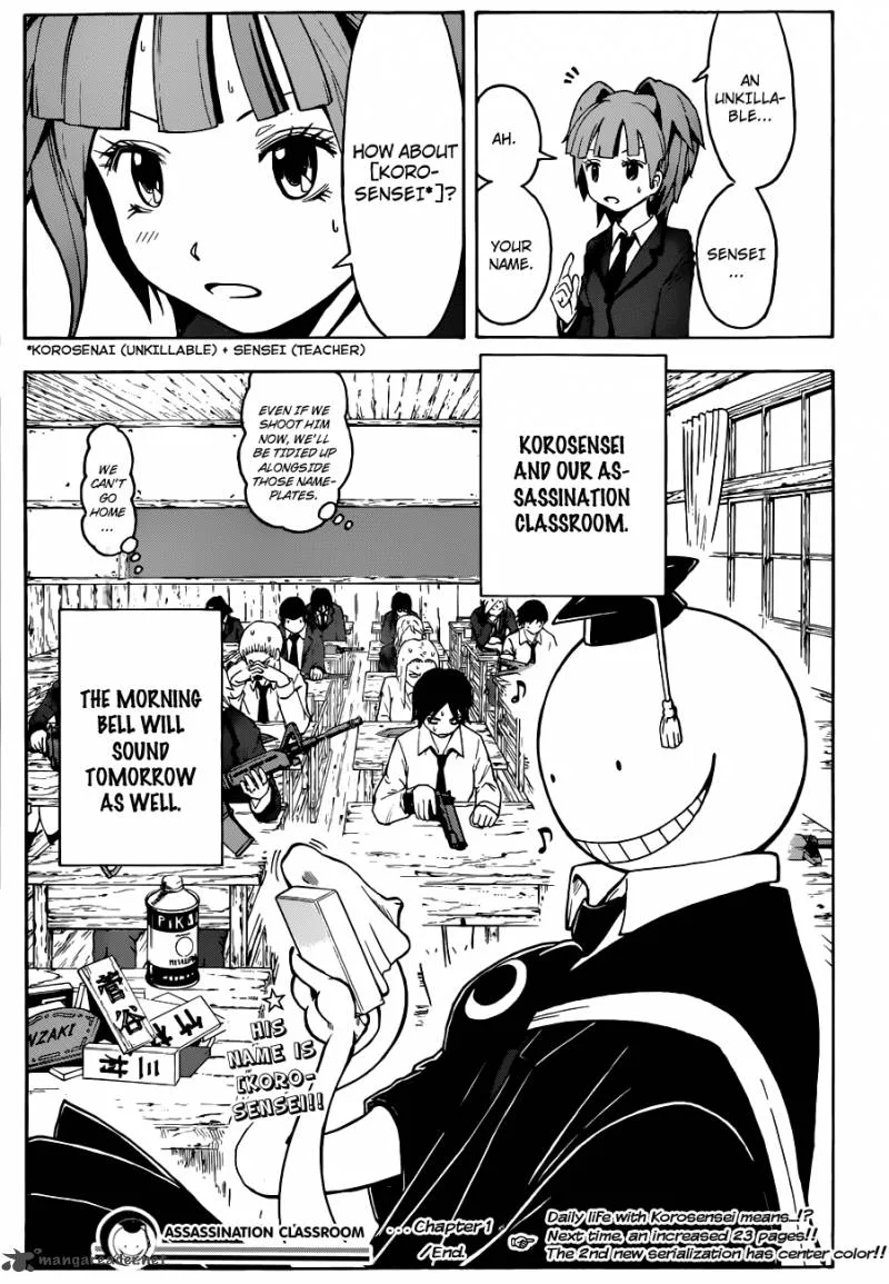 Assassination Classroom Chapter 1 page 50