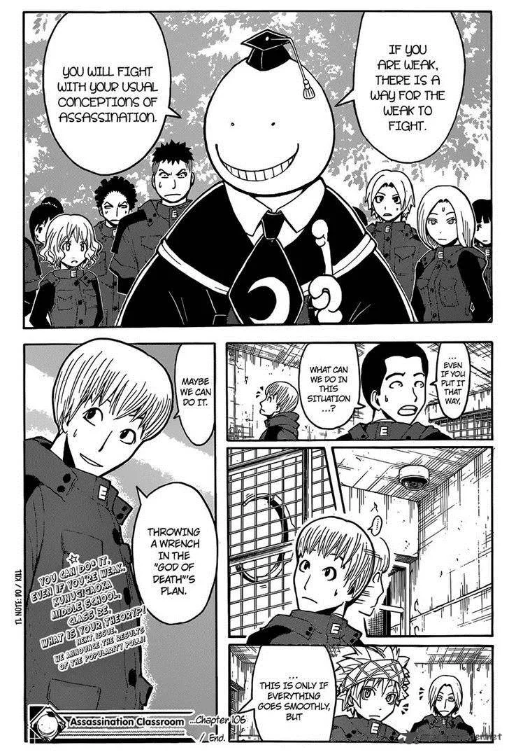 Assassination Classroom Chapter 106 page 19